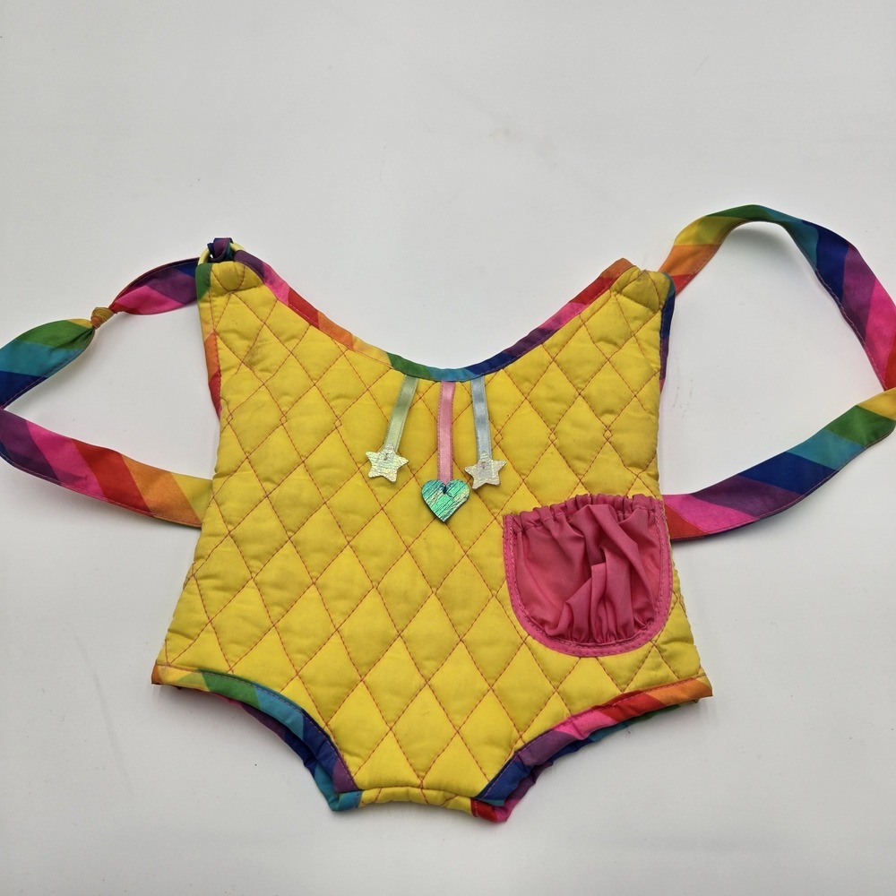 1983 Rainbow Brite 17" Doll Tickled Pink Outfit Backpack Very Rare Htf Accessory